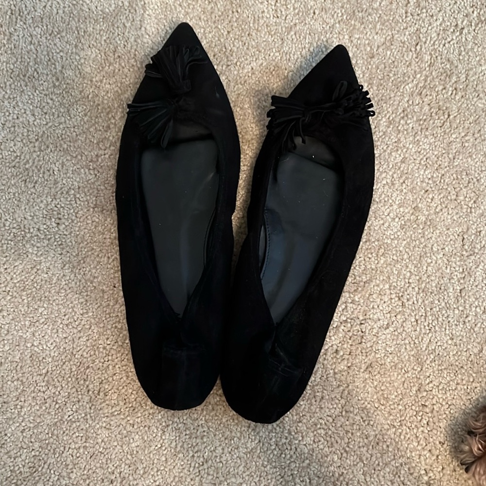 J Crew Suede Tassel Flats